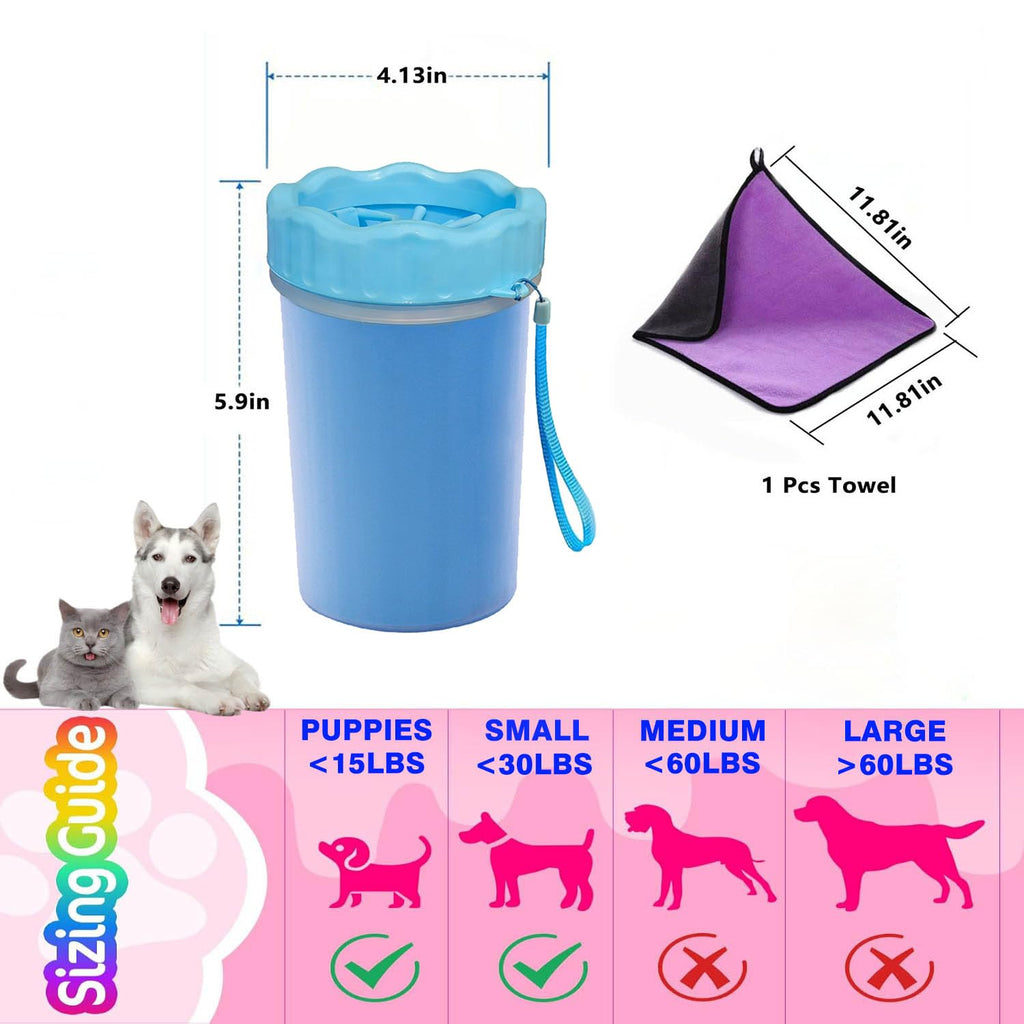Ultimate Dog Paw Cleaner and Washer Kit with Soft Towel - Keep Your Home Mud-Free!