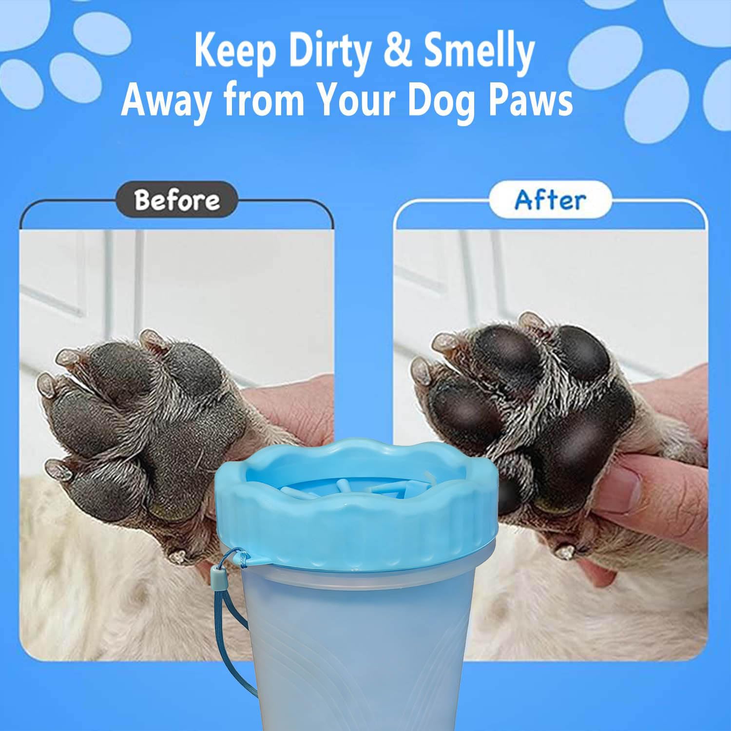 Ultimate Dog Paw Cleaner and Washer Kit with Soft Towel - Keep Your Home Mud-Free!