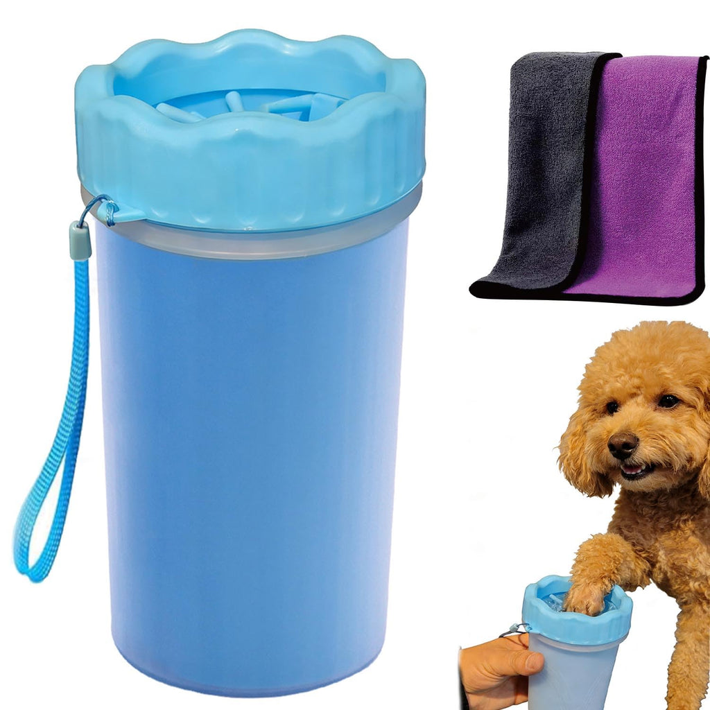 Ultimate Dog Paw Cleaner and Washer Kit with Soft Towel - Keep Your Home Mud-Free!