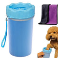 Ultimate Dog Paw Cleaner and Washer Kit with Soft Towel - Keep Your Home Mud-Free!