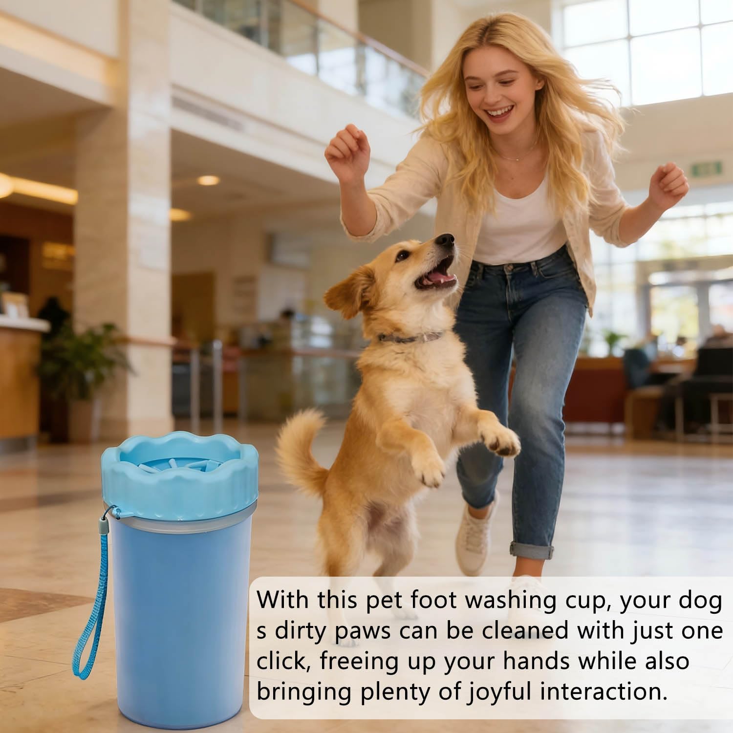 Ultimate Dog Paw Cleaner and Washer Kit with Soft Towel - Keep Your Home Mud-Free!