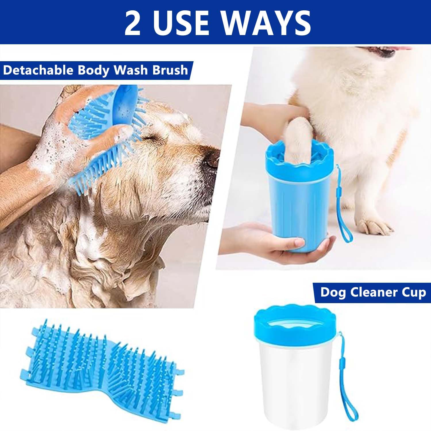 Ultimate Dog Paw Cleaner and Washer Kit with Soft Towel - Keep Your Home Mud-Free!