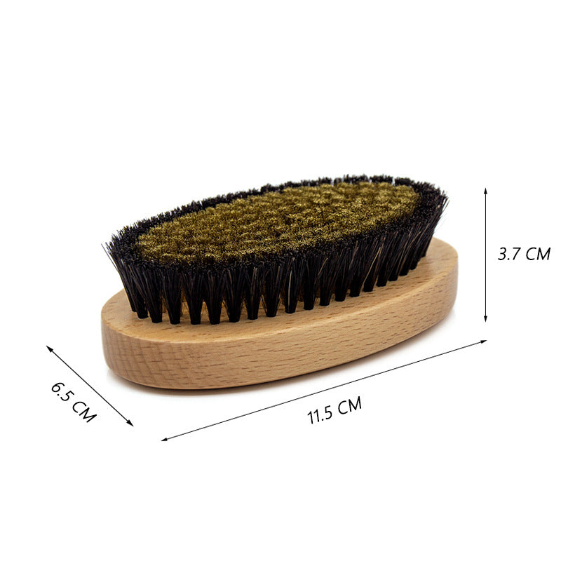 Natural Wood Body Scrub Brush with Long Handle